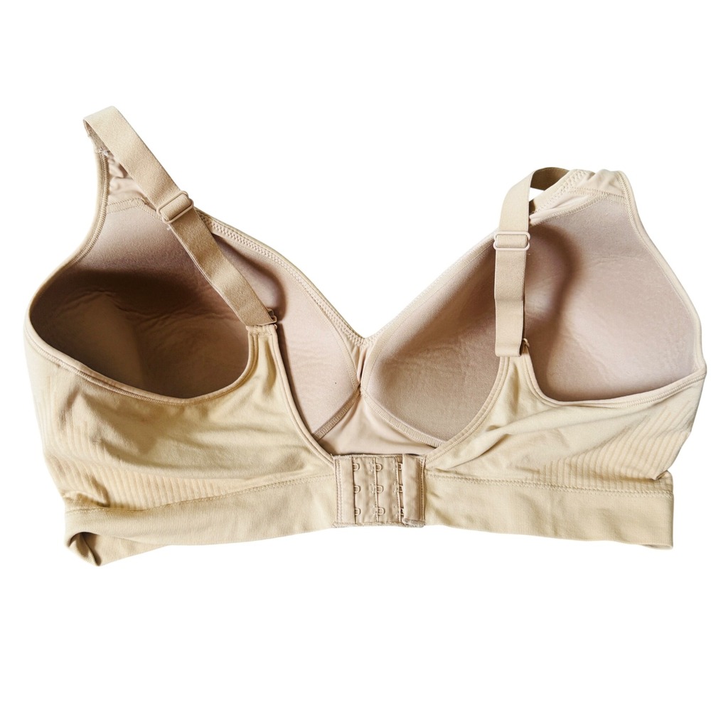 Bali Comfort Revolution Wireless Bra DF3380 Nude Tan Beige Plus Sz 3XL Seamless - Picture 2 of 5